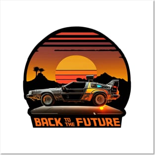 Vintage Delorean Time Machine Posters and Art